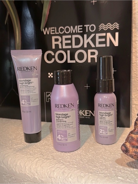 Redken Other - Redken Blondage High Bright™ Travel Set - NEW Lavender Purple Bottles